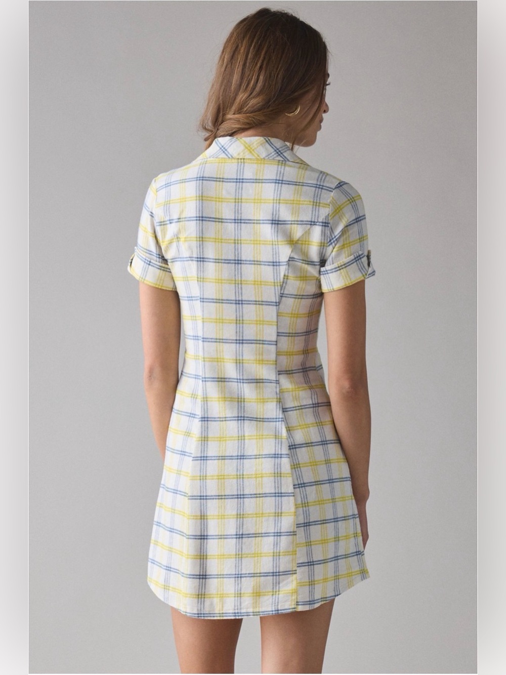 NWT Urban Outfitters BDG Simona Button Down Shirt Mini Dress - Picture 2 of 7